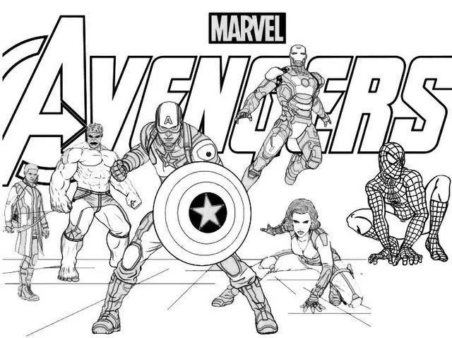 Vengadores Endgame Para Colorear 4