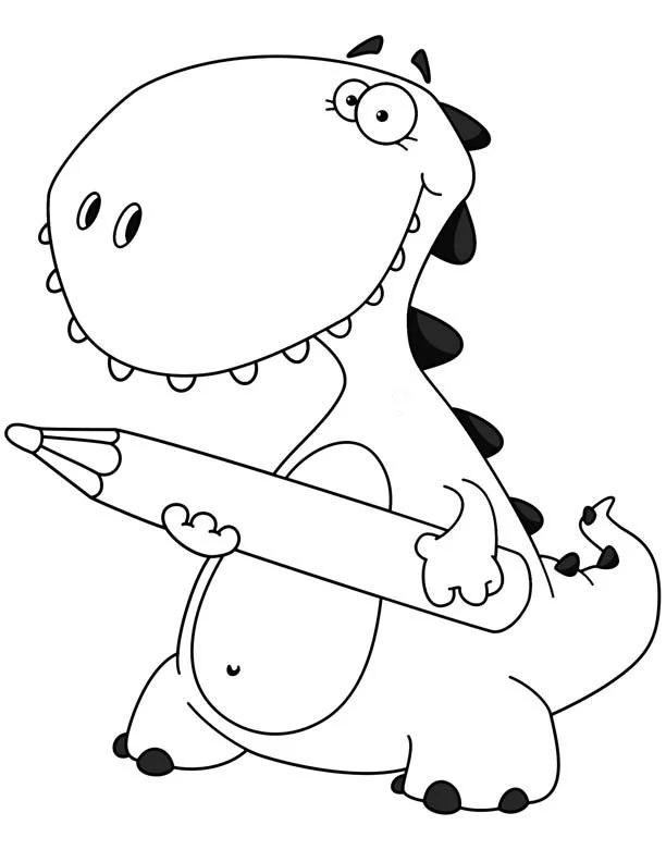 Baby Dinosaur Coloring Pages 10