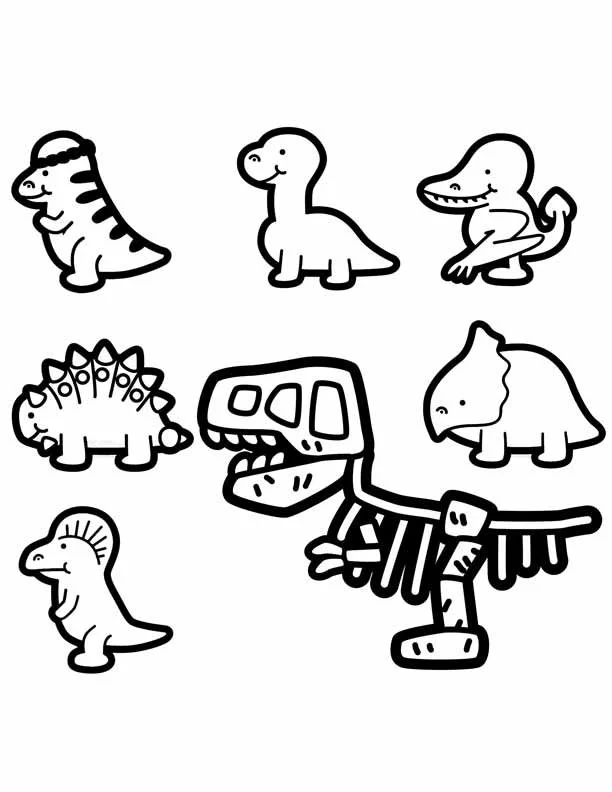 Baby Dinosaur Coloring Pages 4
