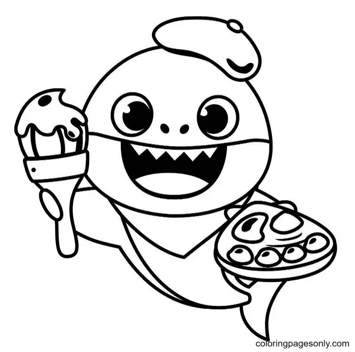Baby Shark Coloring Pages 29