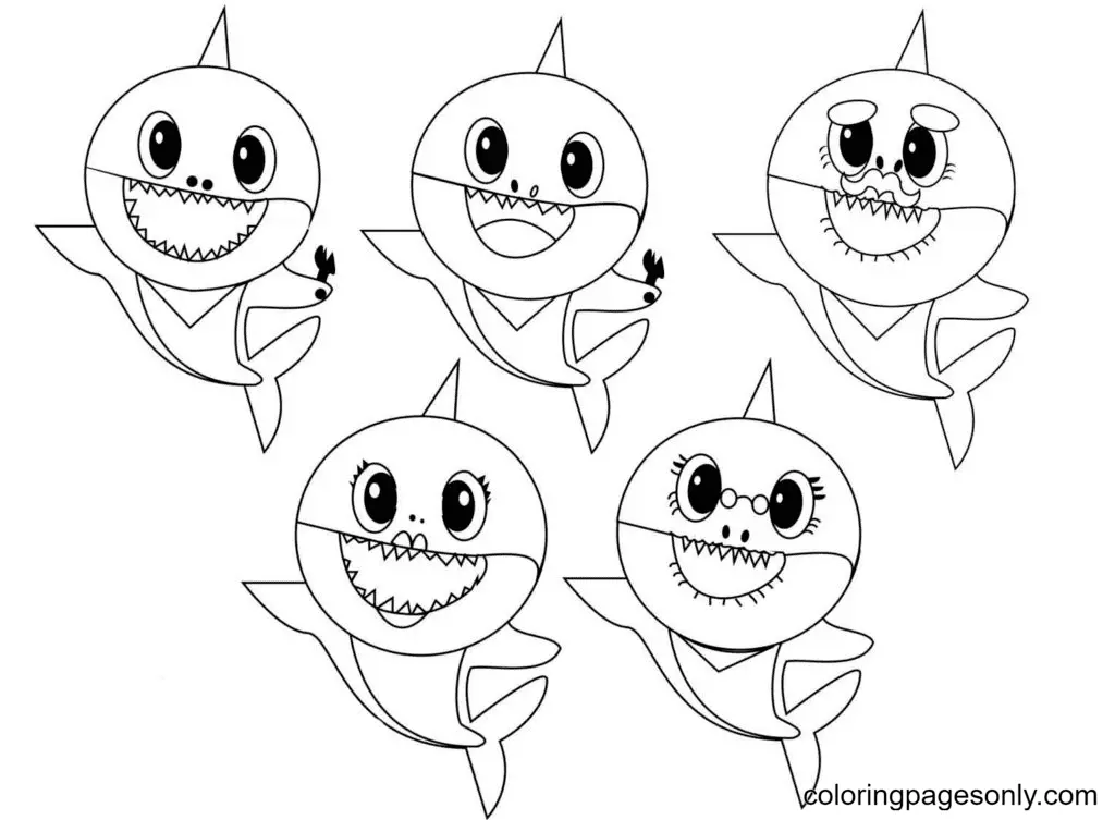 Baby Shark Coloring Pages 32
