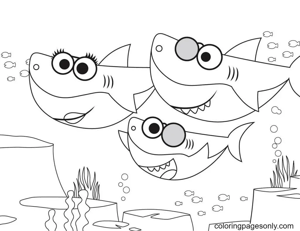 Baby Shark Coloring Pages 48