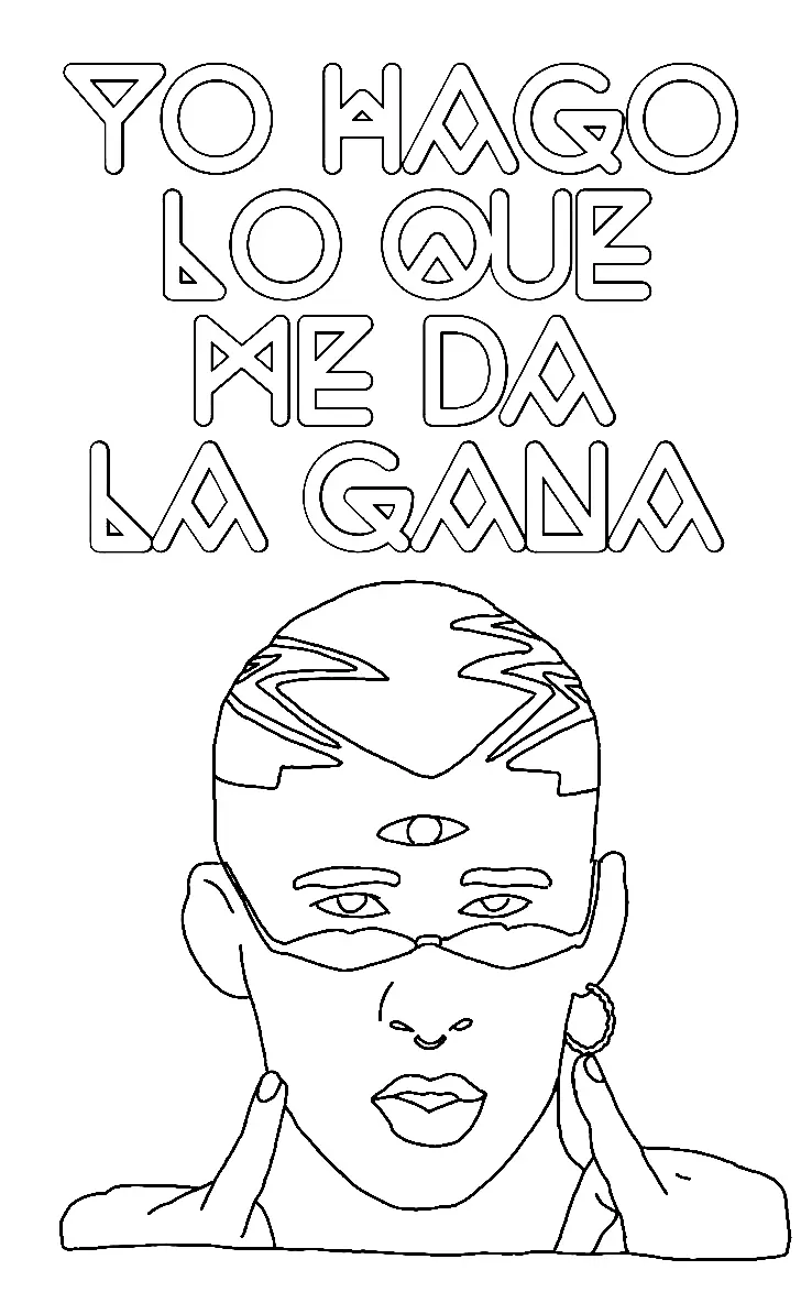 Bad Bunny Ausmalbilder 24