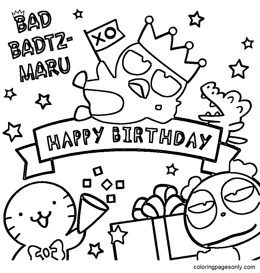 Badtz Maru Ausmalbilder 9