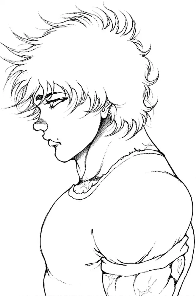 Baki Hanma Para Colorear 5