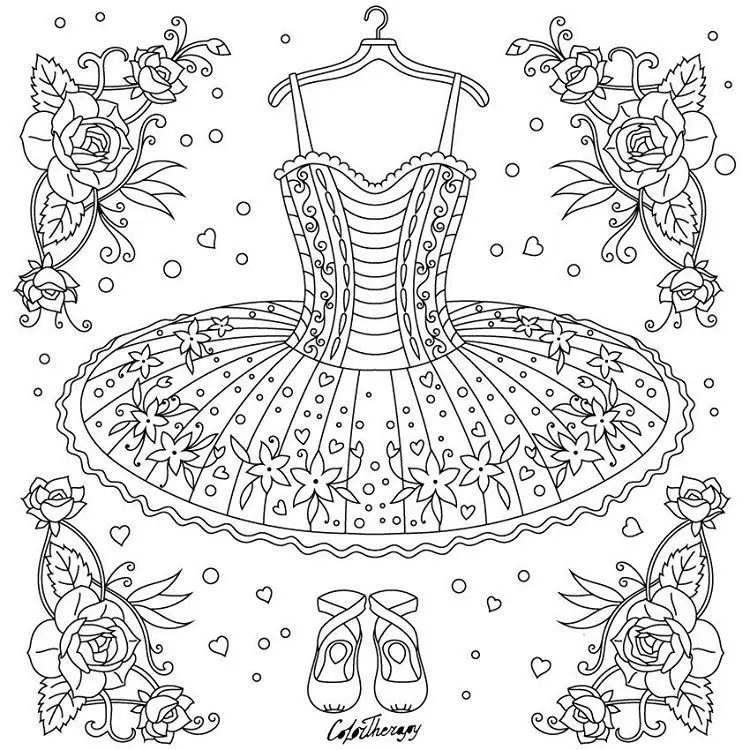 Desenhos de Bailarina Para Colorir 14