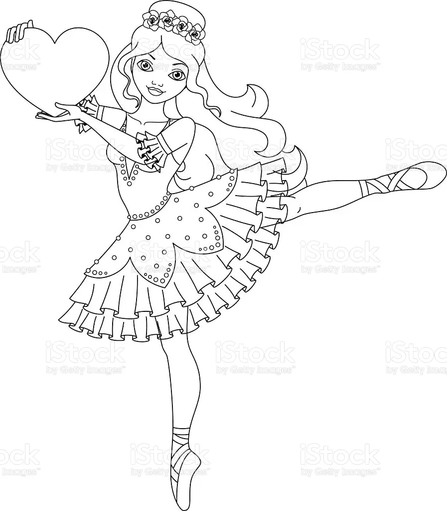 Desenhos de Bailarina Para Colorir 31