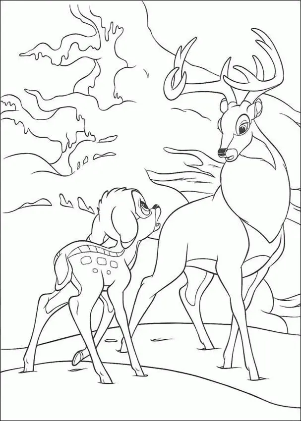 Bambi Coloring Pages 48