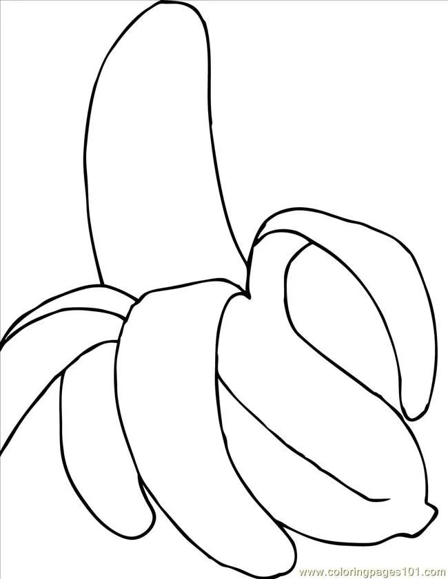 Banana Coloring Pages 4