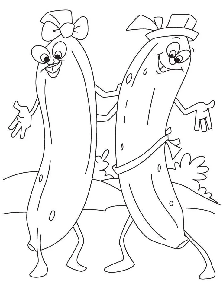 Banana Coloring Pages 8