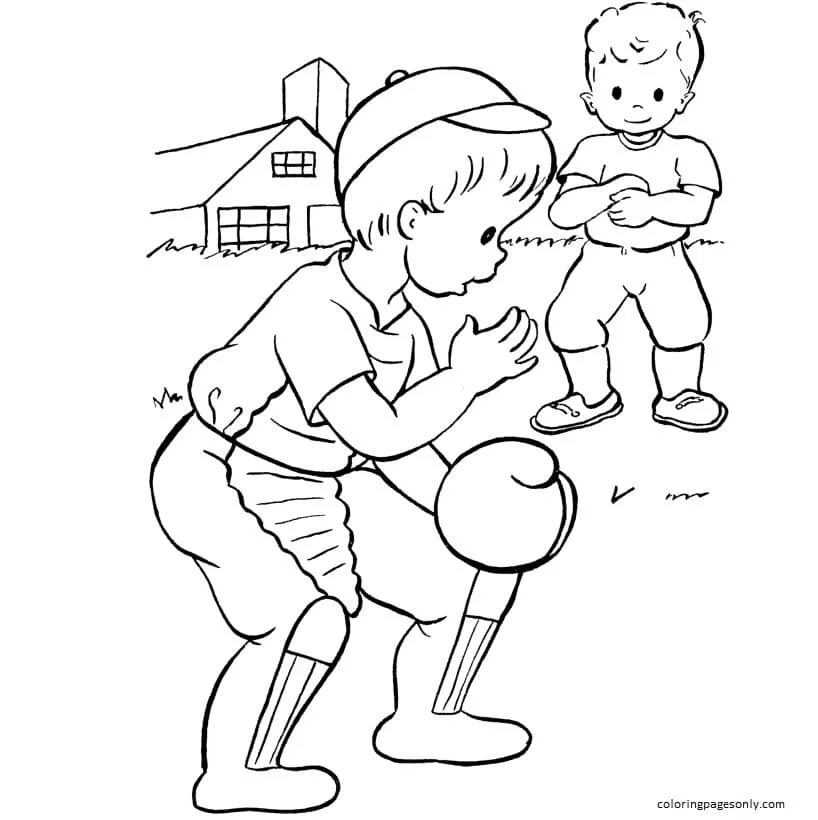 Baseball Coloring Pages 49