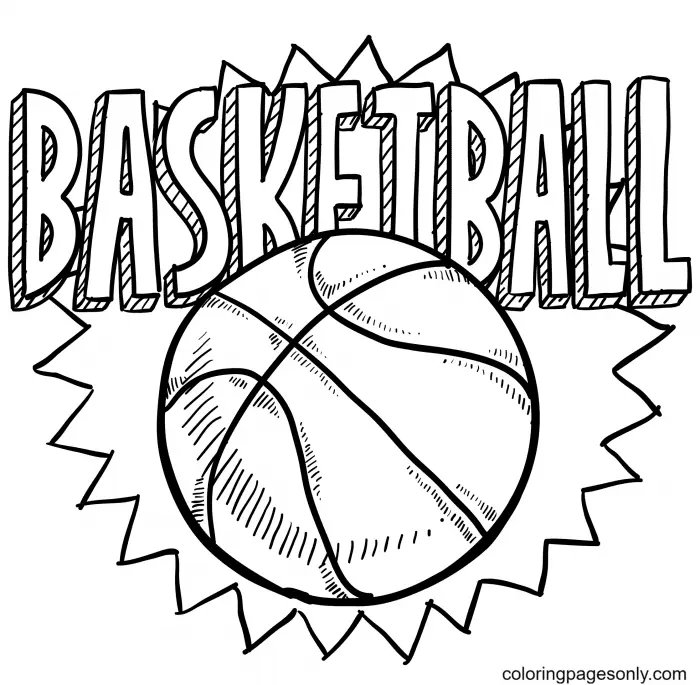 Basketball Coloring Pages 12