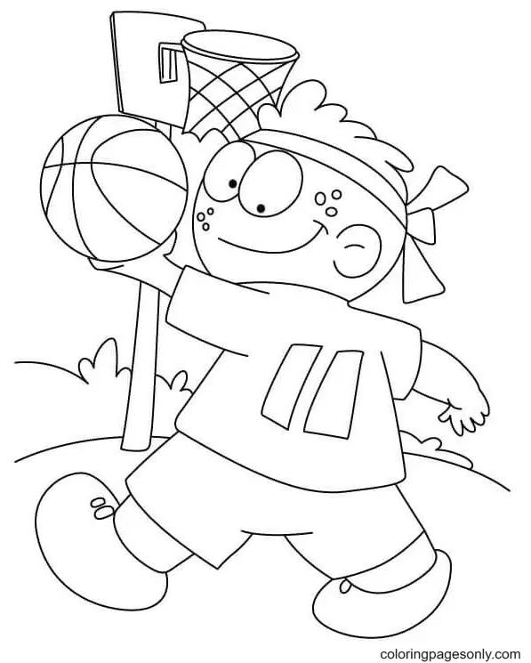 Basketball Coloring Pages