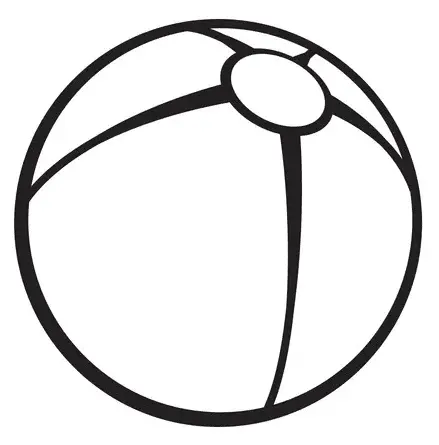 Pelota Playa Para Colorear 16