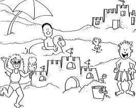 Pelota Playa Para Colorear 26