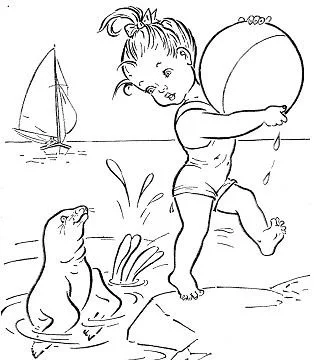 Pelota Playa Para Colorear 27