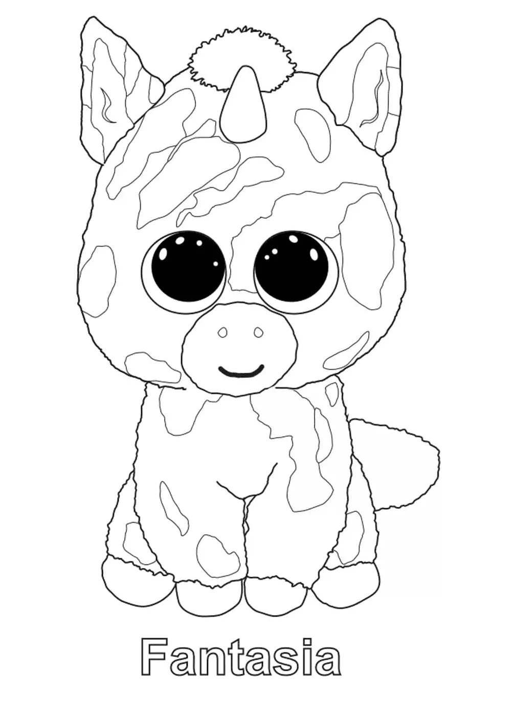 Desenhos de Beanie Boos Para Colorir 7