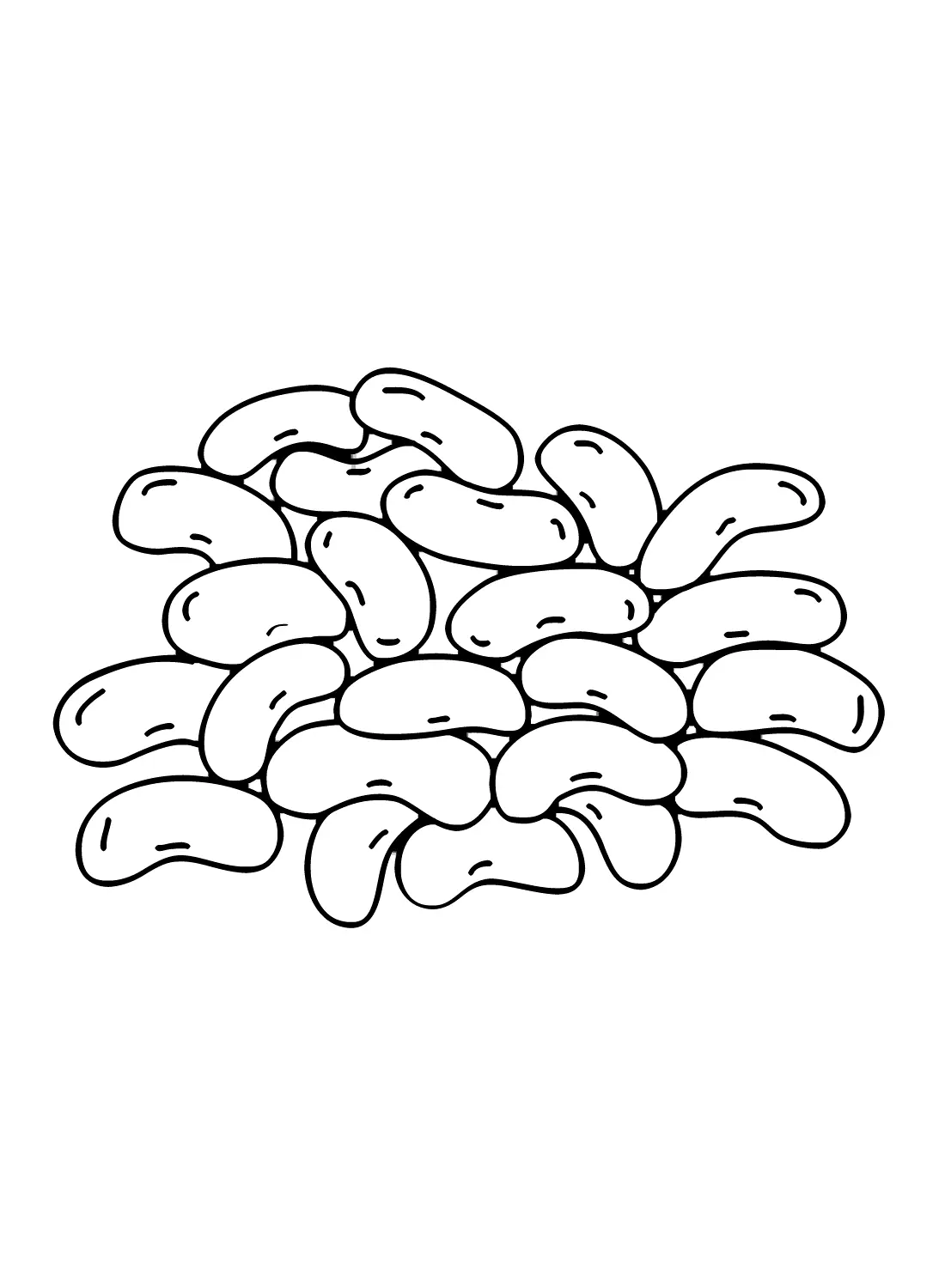 Desenhos de Feijao Para Colorir 21