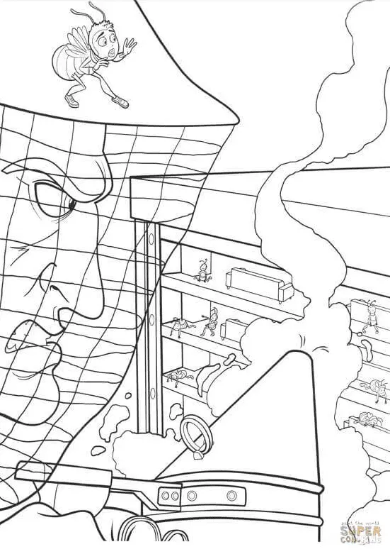 Bee Movie Para Colorear