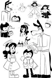 Bendy Ausmalbilder 66