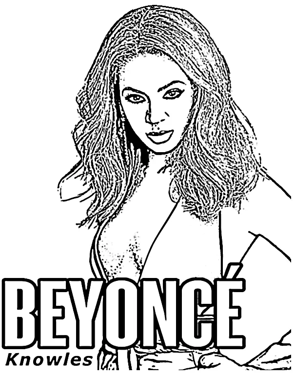 Beyonce Coloring Pages 15