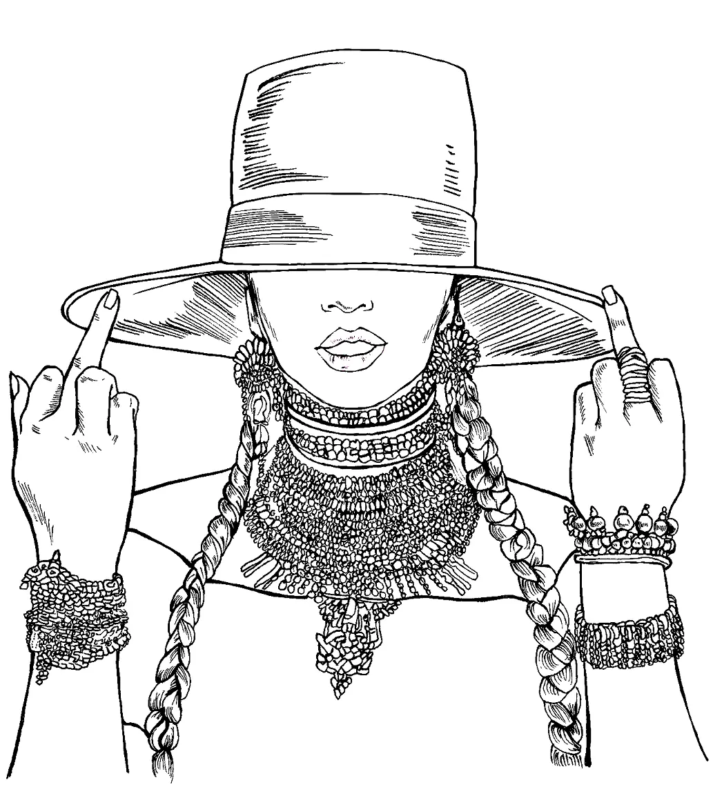 Beyonce Coloring Pages 17