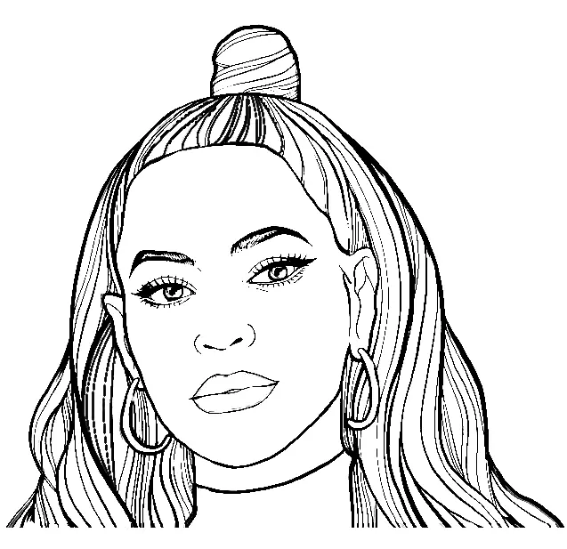 Beyonce Coloring Pages 2