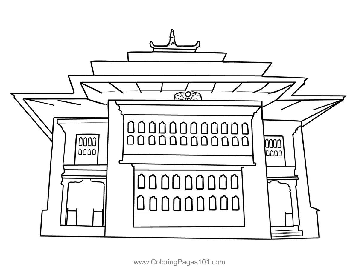 Bhutan Coloring Pages 1