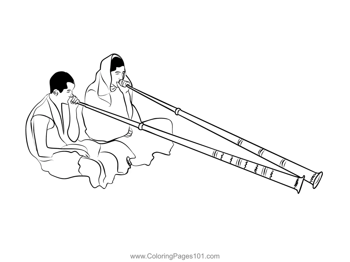 Bhutan Coloring Pages 7