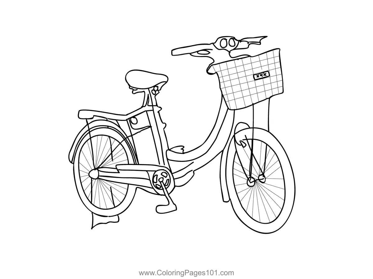 Bicycles Coloring Pages 11