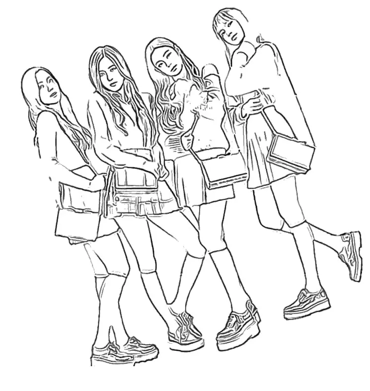 Blackpink Para Colorear 11