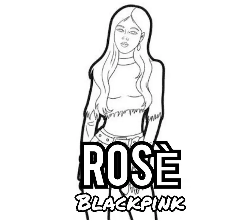 Blackpink Para Colorear 35