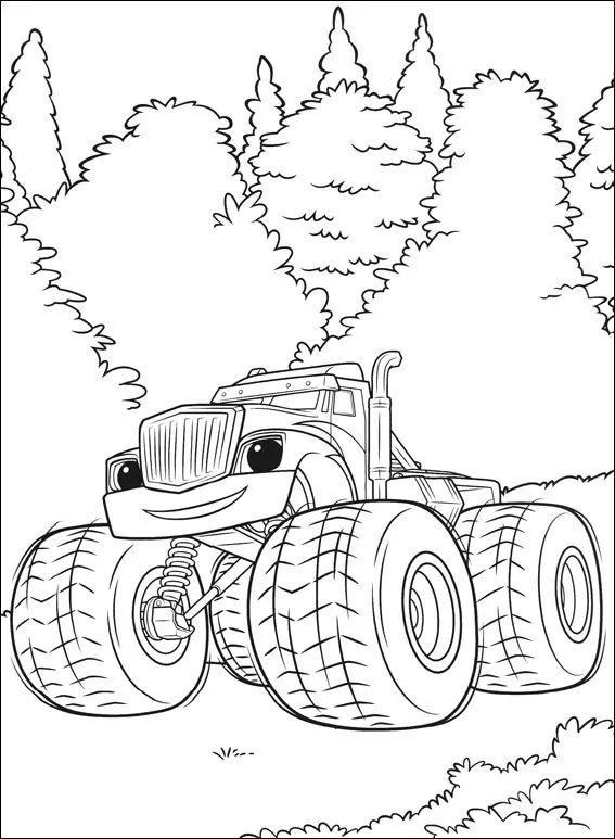 Blaze Y Monster Machines Para Colorear 21