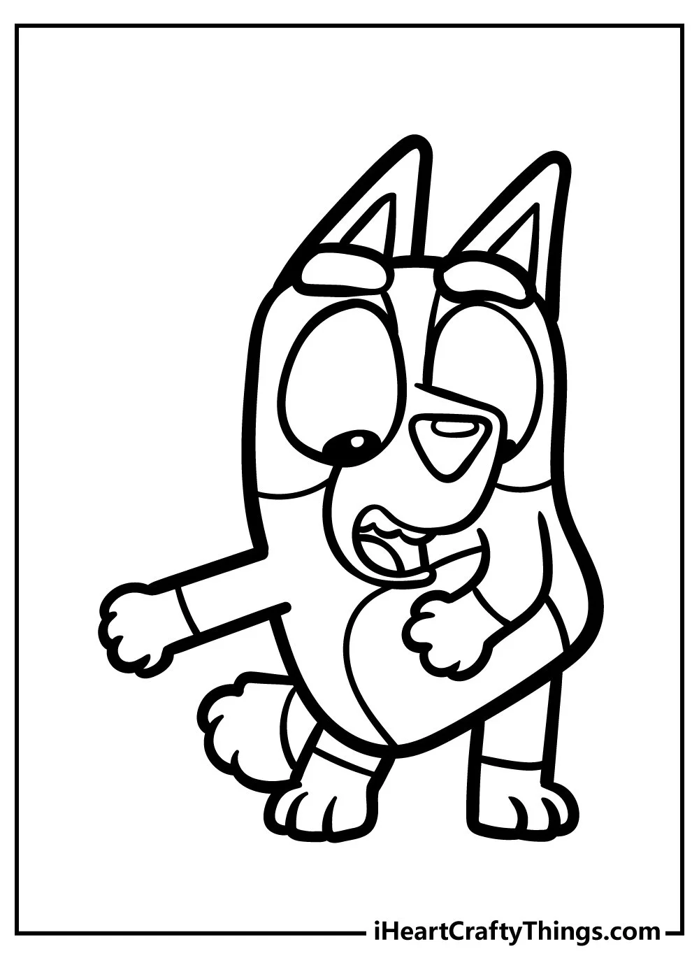 Bluey Bingo Coloring Pages 21