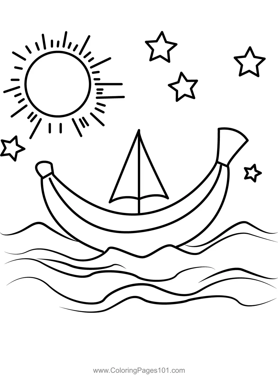 Boats Coloring Pages 2