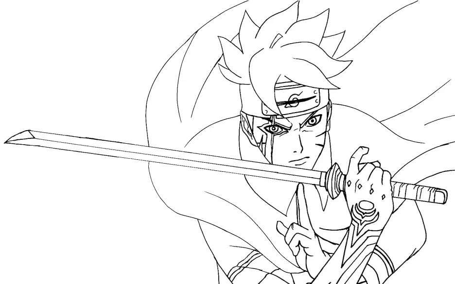 Boruto Para Colorear 3
