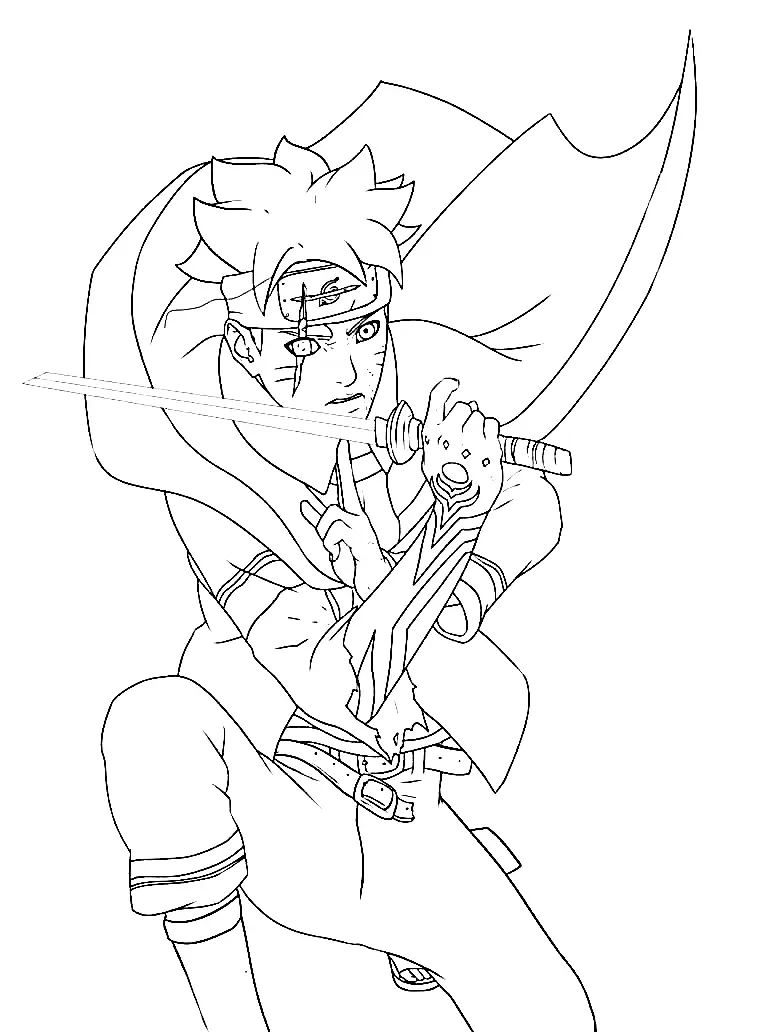 Boruto Para Colorear 7