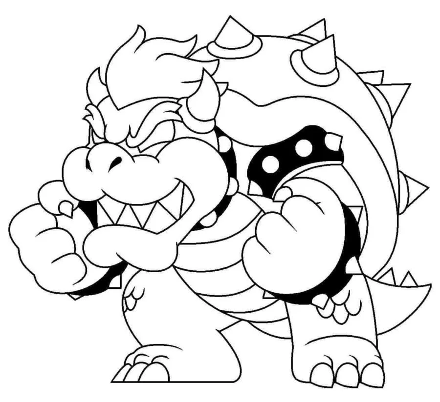 Bowser Coloring Pages 11