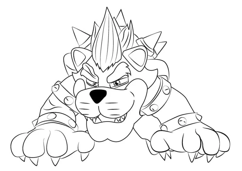 Bowser Coloring Pages 23