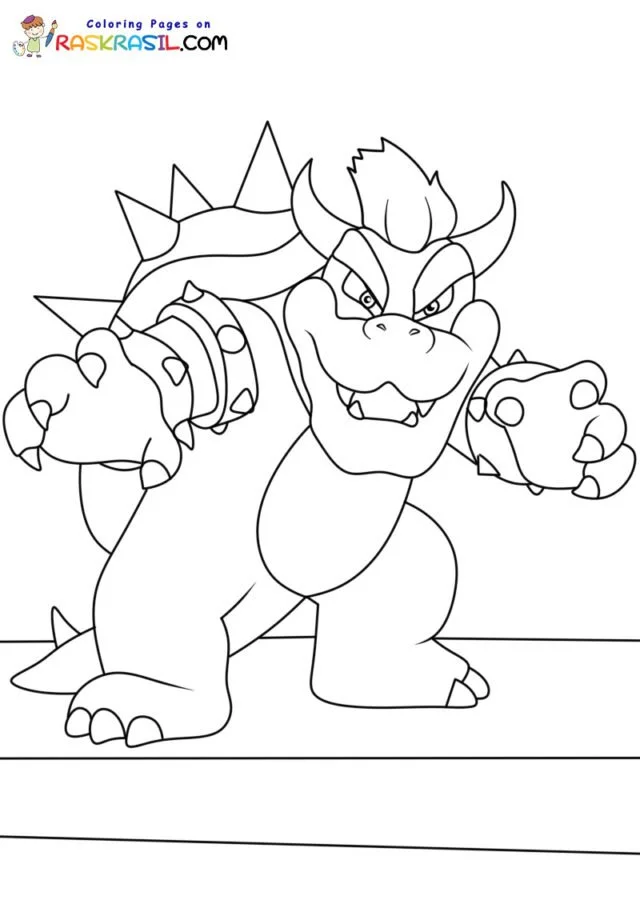 Bowser Coloring Pages 4