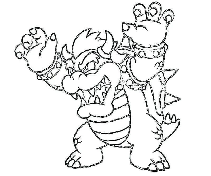 Bowser Coloring Pages 44
