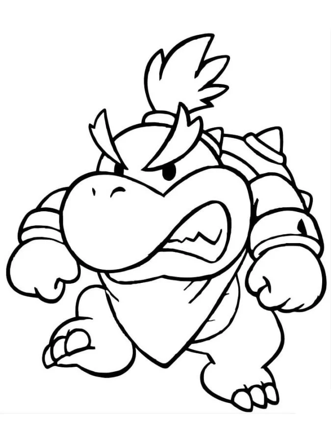 Bowser Coloring Pages 47