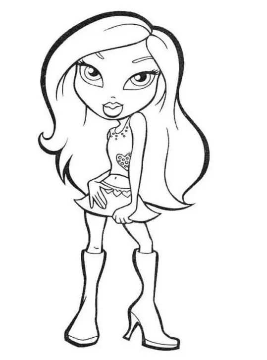 Desenhos de Bratz Para Colorir 11