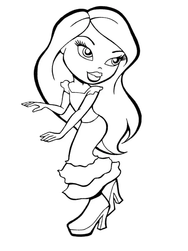 Desenhos de Bratz Para Colorir 12