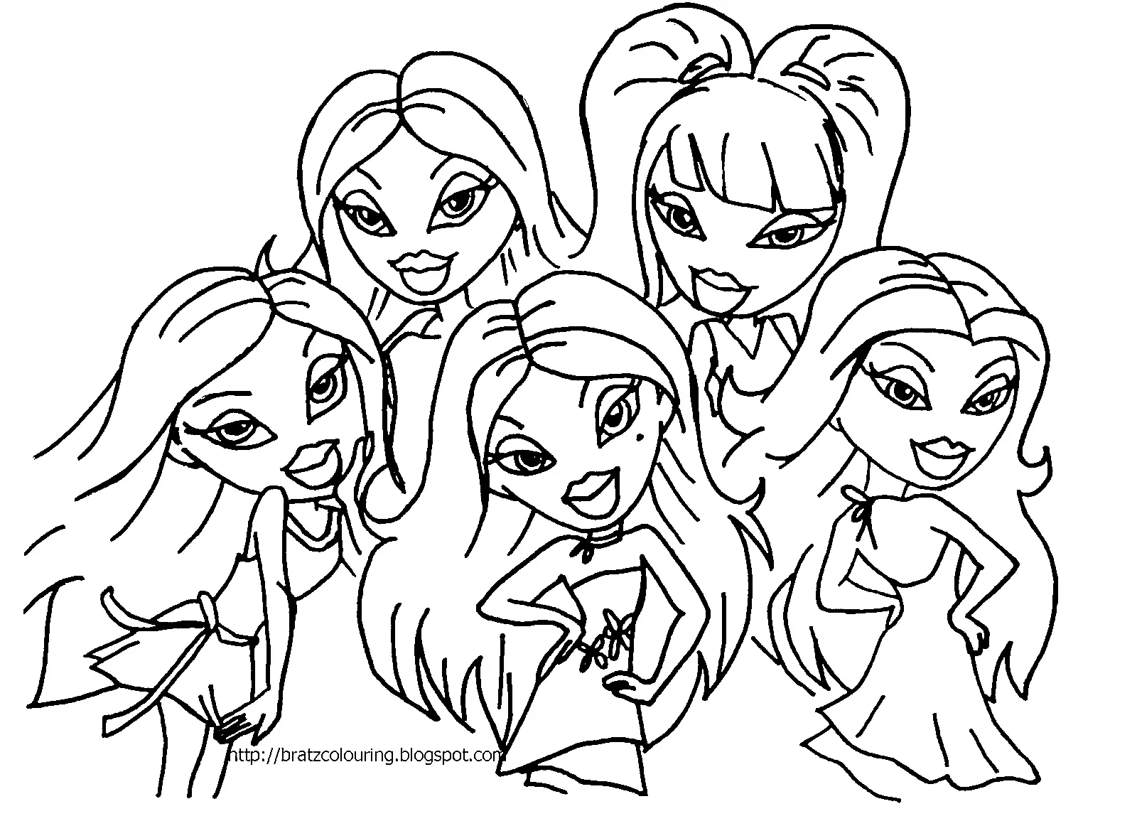 Desenhos de Bratz Para Colorir 13