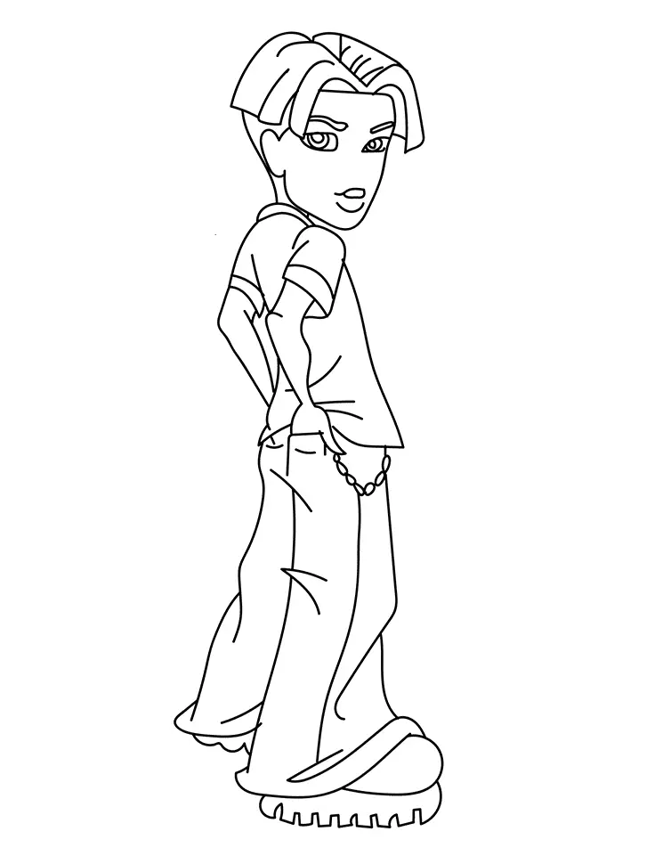 Desenhos de Bratz Para Colorir 27