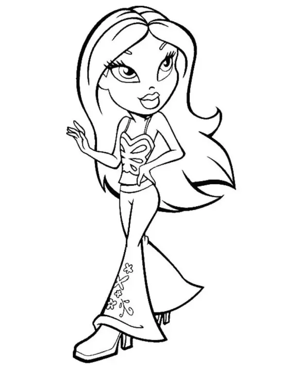 Desenhos de Bratz Para Colorir 5