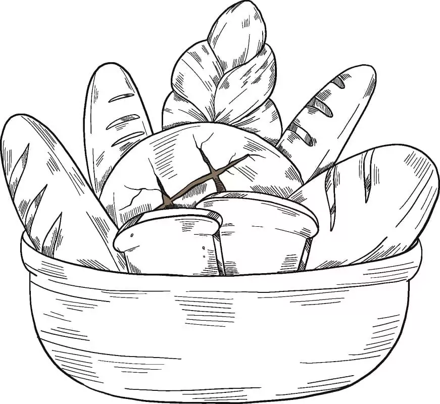 Bread Coloring Pages 22