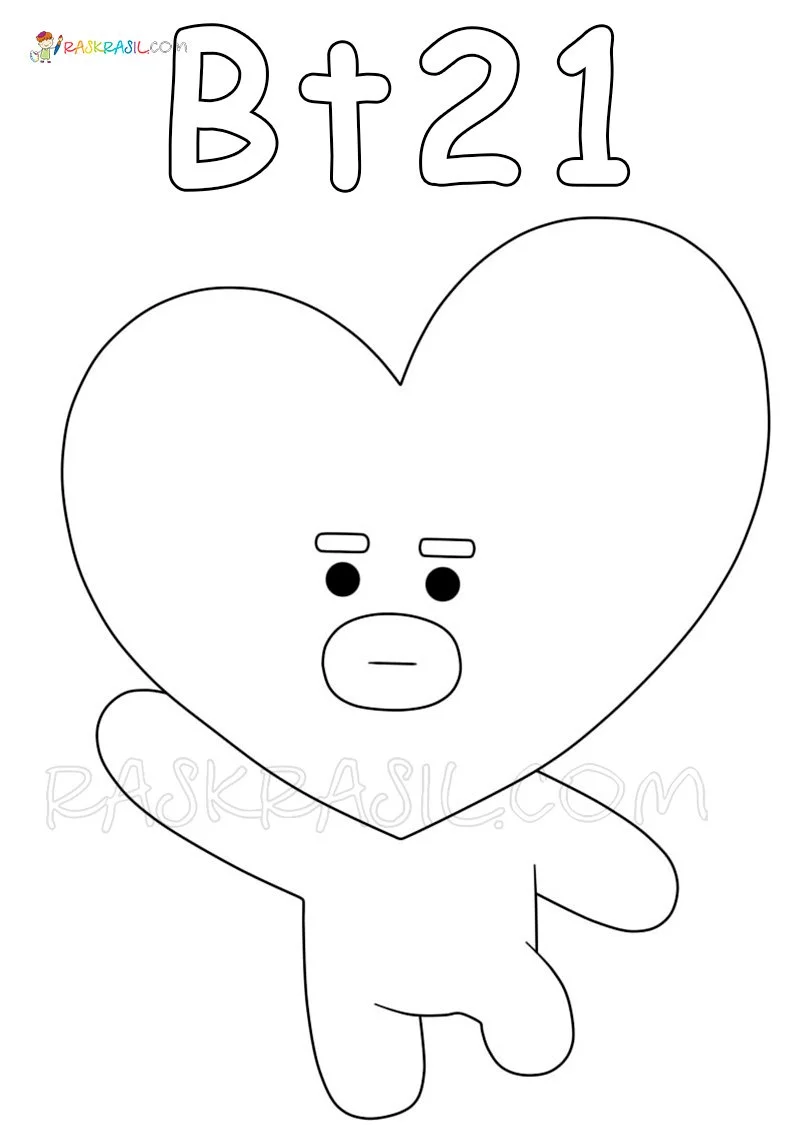 Bt21 Para Colorear 12