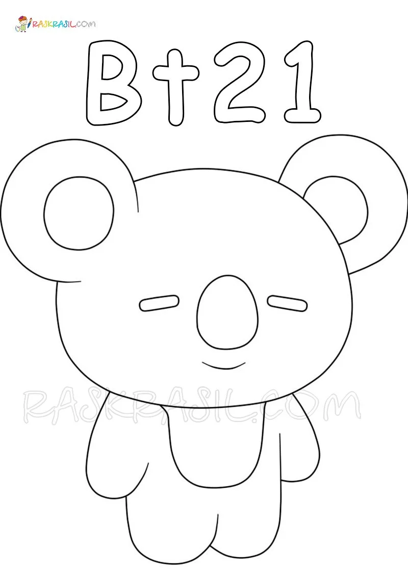 Bt21 Para Colorear 2